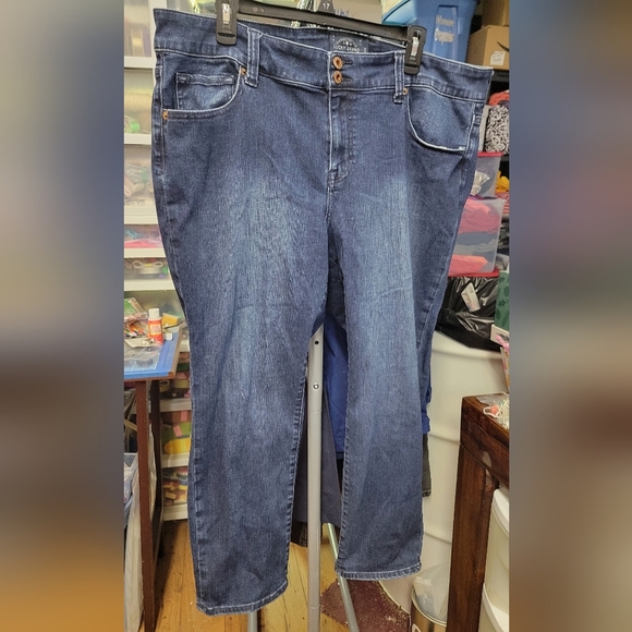 Lucky Brand Ginger Capri 25" Inseam Denim 18W - Picture 1 of 13